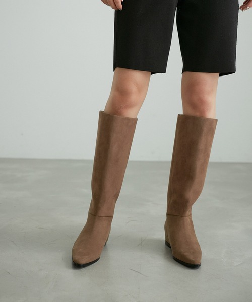 ADAM ET ROPE'（アダムエロペ） ブーツ 「撥水」インヒールロング