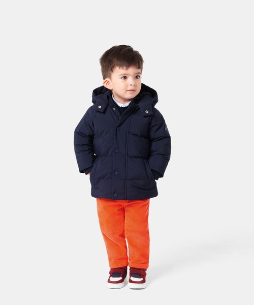 【新品セール】jacadi ネイビー 3wayパーカージャケット　中綿入り　4A 新品セール】jacadi ネイビー 3wayパーカージャケット 中綿入り 4A