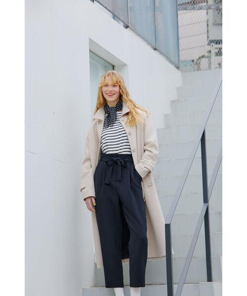 To b. by agnes コート アウター ウール ロングコート レディース