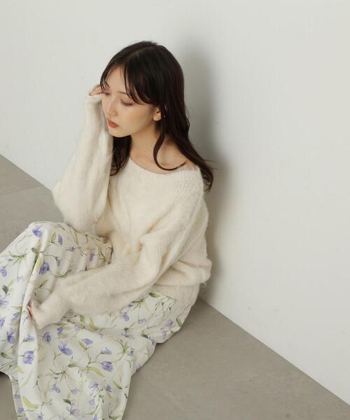 COLUMN スカート　36 楽天市場】FACTORY ファクトリー ウール 強撚糸 ギャザー