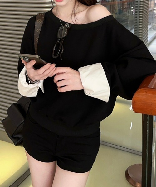 美品✨エンフォルド スウェット ドッキング プルオーバー レイヤード トレーナー 2025年最新】ENFOLD レディース トレーナー・スウェットの人気
