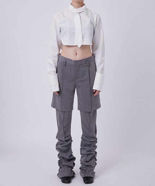 【POOLDE/プールデ】Layered Shirts/レイヤードシャツ POOLDE（プールデ） シャツ ブラウス 「POOLDE/プールデ」Layered