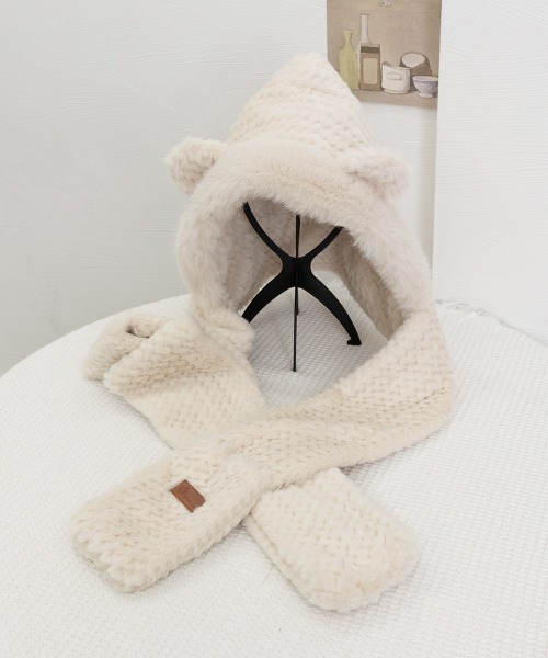 miniministore（ミニミニストア） ニット帽 ニットキャップ くま耳