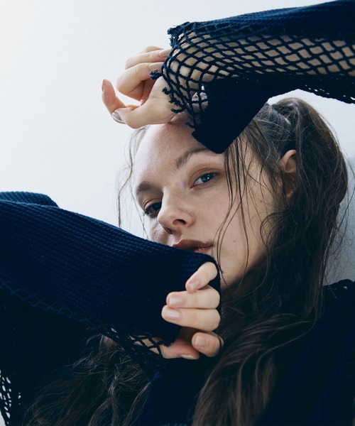 RNA（アールエヌエー） パーカー M2386 メッシュ＆ワッフルフーディー