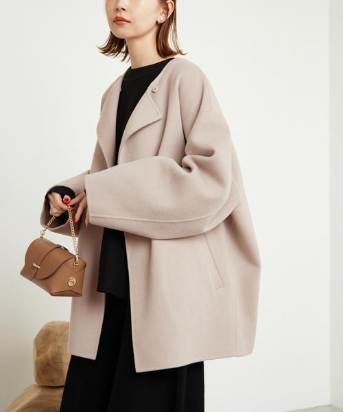 SLOBE IENA（スローブイエナ） ノーカラーコート FREE ブルー