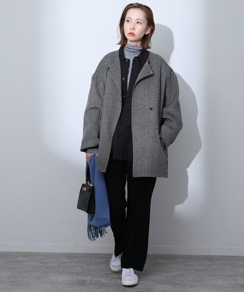 SLOBE IENA（スローブイエナ） ノーカラーコート FREE ブルー