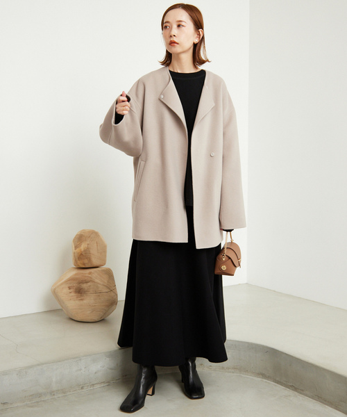 SLOBE IENA（スローブイエナ） ノーカラーコート FREE ブルー