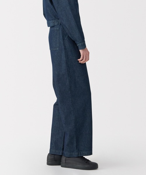 ジーンズ デニム デニムパンツ 「MUJI Labo」婦人 和紙混デニム