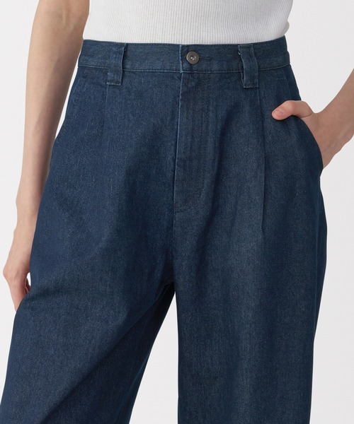 MUJI Labo 新品タグ付き デニムパンツ ジーンズ デニム デニムパンツ 「MUJI Labo」婦人 和紙混デニム
