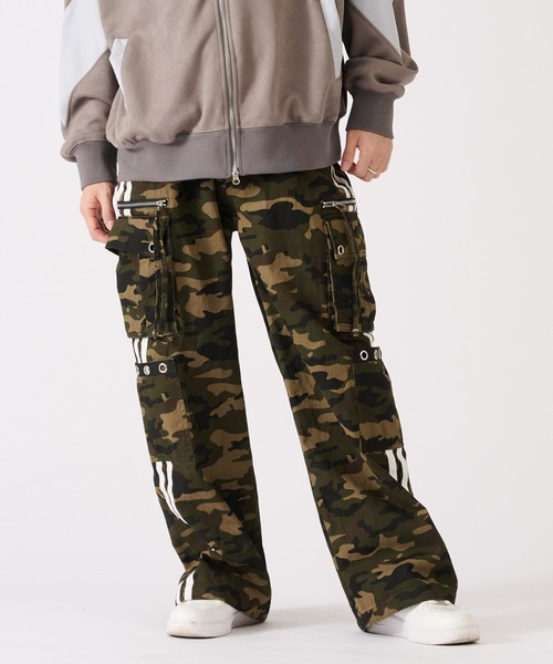 RE730 カーゴパンツ 「RE730」カモフラ柄 ミリタリー迷彩 / サイド