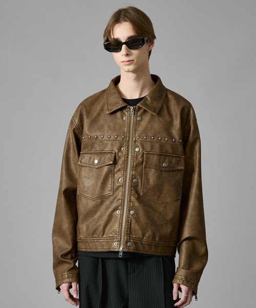 ANDER HUNK スタッズジャケット　Lサイズ ANDER HUNK ジャケット テーラードジャケット Studs Design Tailored