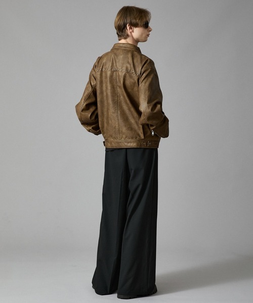 ANDER HUNK ブルゾン アウター Studs Design Tracker Jacket/スタッズ