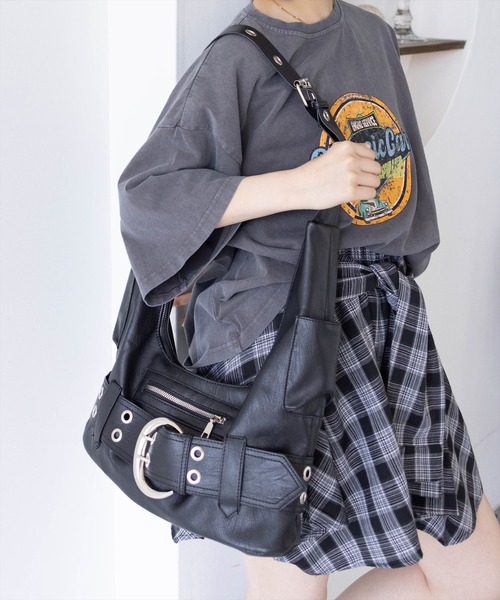 clear ショルダーバッグ バッグ ワイドベルトショルダーバッグ