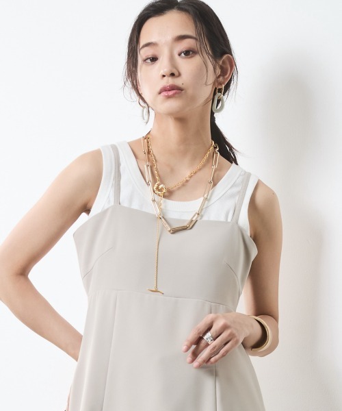 CHIC STYLE キャミソール キャミソールチュニック「大きいサイズ