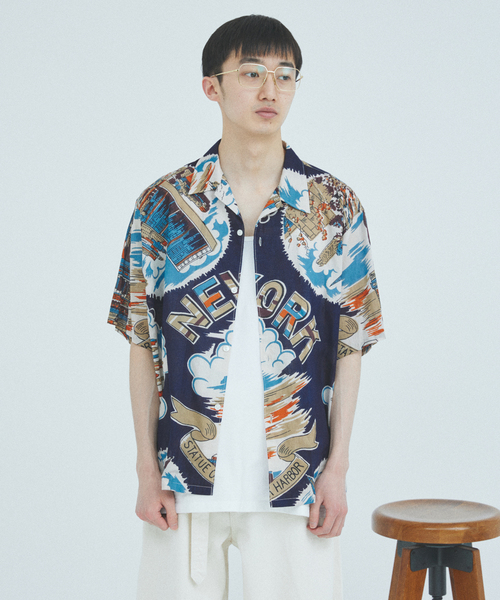 ジャーナルスタンダード　BINDU 半袖シャツ L BINDU / ビンドゥー Indian cotton pattern S/S（シャツ
