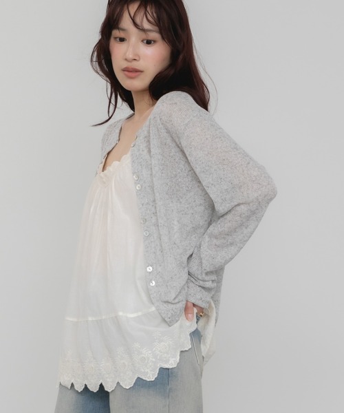 ✨希少総刺繍レース✨Merlette マーレット チュニック フリル 透け感 Merlette｜マーレットのワンピース・チュニック通販｜ELLE SHOP