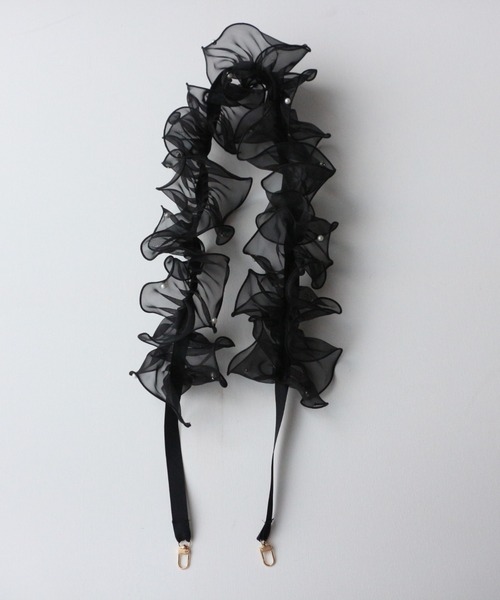 pyornim（ピョルニム） パール付きフリルスマホショルダー : ZOZOTOWN