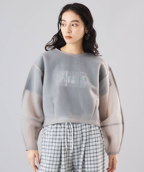machatt シアーダンボールトップス ドット リボン 半袖 ブラック Muscat シアーダンボールプルオーバー レディース : ZOZOTOWN Yahoo!店