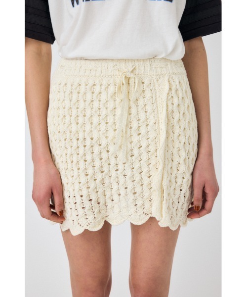 MOUSSY（マウジー） スカート 「セットアップ対応」OPENWORK ニット
