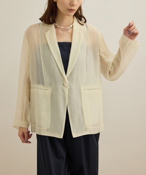 ROPE シアーライトジャケット ROPE' ジャケット テーラードジャケット シアーライトジャケット