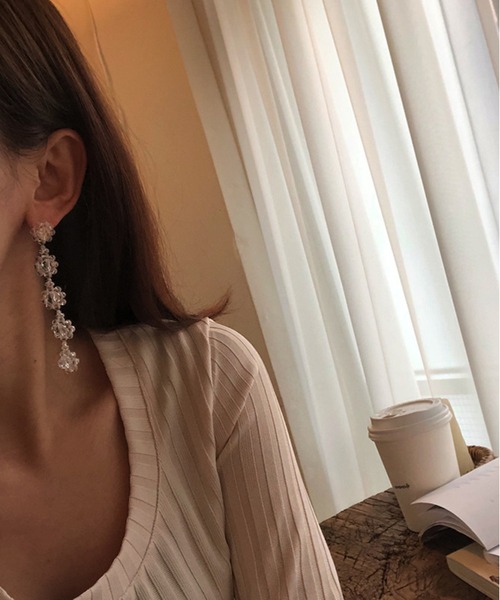 coussinet fleur ピアス coussinet クシネ fleur フルール ピアス レディース