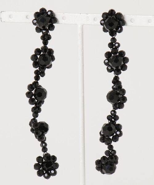 lit.Cy（リットシー） ピアス フラワー タッセル スイング ピアス 