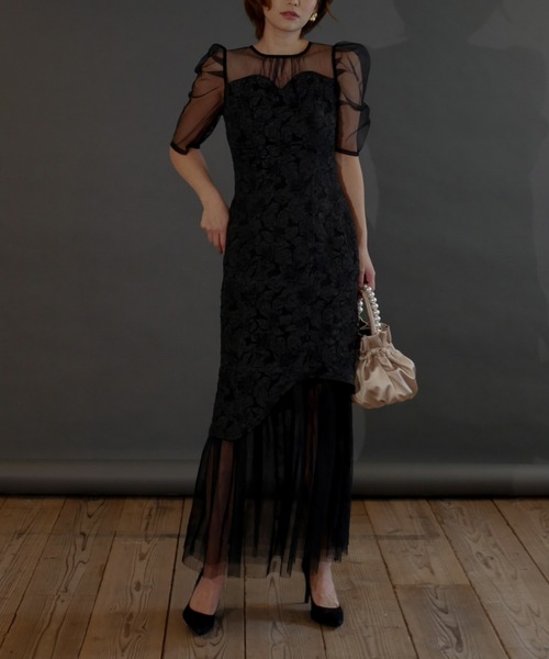 My shawty（マイシャウティー） ドレス jaqurd doking dress