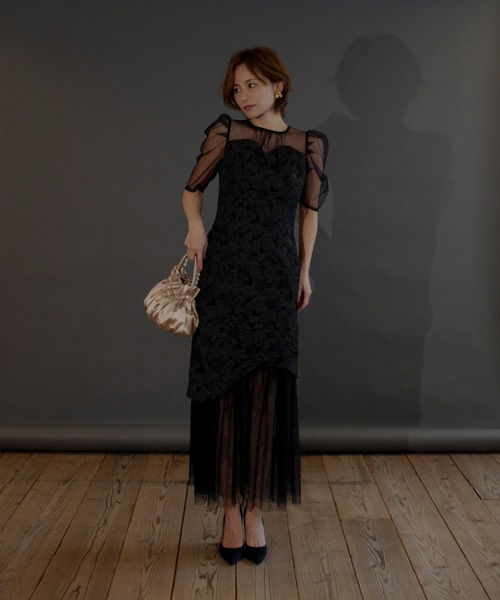 My shawty（マイシャウティー） ドレス jaqurd doking dress