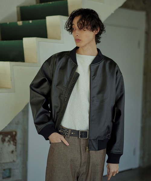 Bleme ジップアップブルゾン S ブラウン メンズ : ZOZOTOWN Yahoo!店