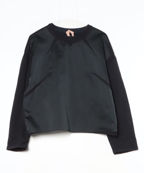 「N21 numero ventuno」 スウェットカットソー 40 ブラック レディース