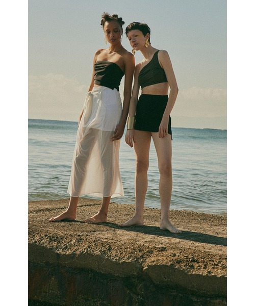 OMMO 水着 SHORTS LAYERED SWIM SK レディース : ZOZOTOWN Yahoo