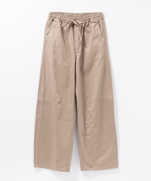 NAVY ワイドパンツ パンツ ソフトツイルイージーカーブパンツ「綿100