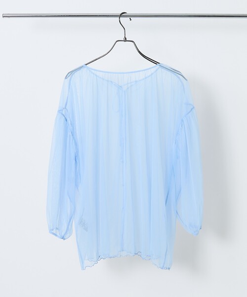 ブラウス シャツ 「虫よけ効果」蚊帳 シアーギャザーパフブラウス レディース | FREAK'S STORE | 23