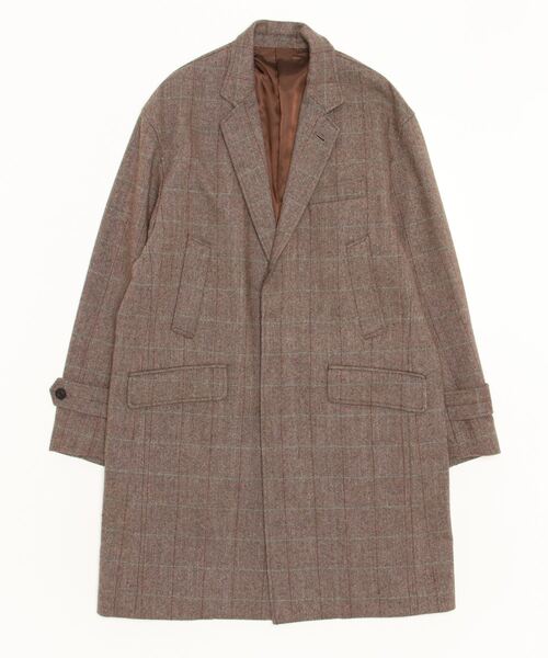 【定価¥39,600-】未使用 ナノユニバース チェスターコート ブラウン系 S NANO universe（ナノ・ユニバース） チェスターコート S ブラウン