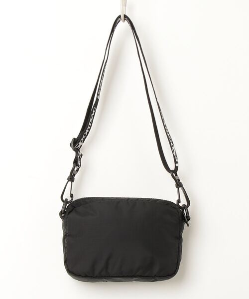 【LeSportsac】ショルダーバッグ/ブラック MEDIUM ZIP SHOULDERブラックシャイン（クロスボディ/ショルダー