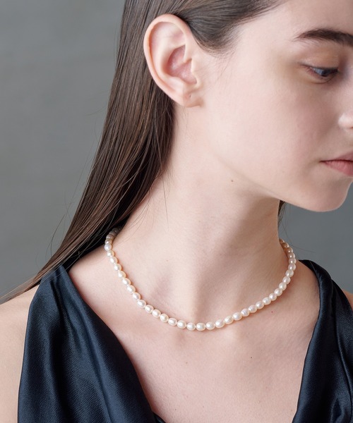 【wing bling】silver925 NACRE 淡水パールチョーカーネックレス ALLURELLE ネックレス 「ALLURELLE」淡水パール シンプルパール