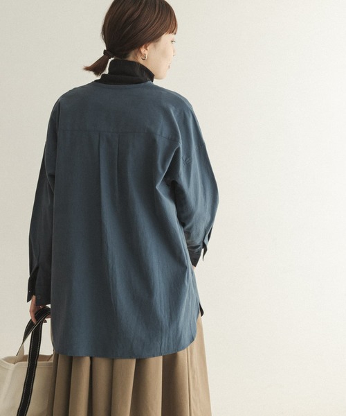 「FORK&SPOON」 長袖ブラウス 1 ブルー系その他 レディース FORK&SPOON 「FORK&SPOON」 長袖ブラウス ONE ブルー系その他