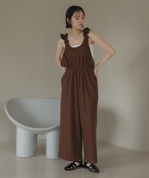 LOWRYS FARM（ローリーズファーム） サロペット オーバーオール フリル