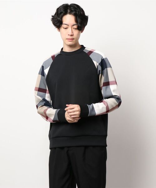 BLACK LABEL CRESTBRIDGE 長袖Tシャツ M 希望価格価格品 BLACK LABEL CRESTBRIDGE 「BLACK CRESTBRIDGE」 長袖Tシャツ M