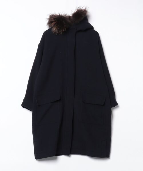 NANO universe（ナノ・ユニバース） コート 36 ネイビー レディース