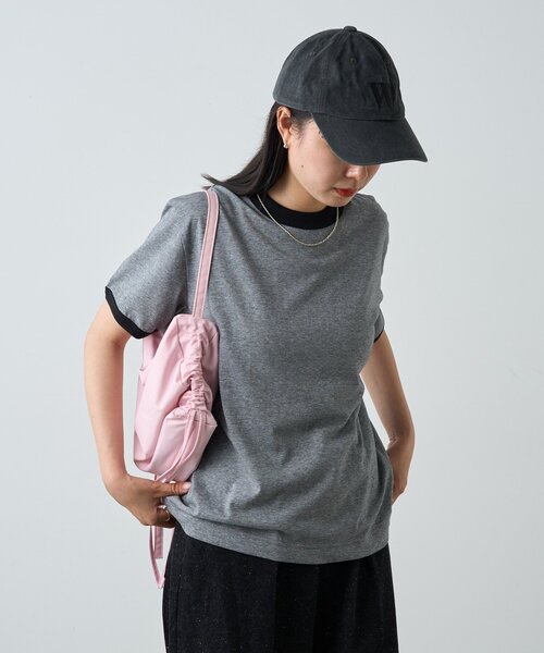 tシャツ 「UNISEX/2サイズ展開」スラブコットンリンガーTシャツ レディース メンズ