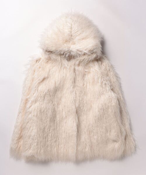 最終価格　新品　スナイデル　フリーサイズ　ミドル丈　シャギー　オフホワイト SNIDEL（スナイデル） コート FREE ホワイト レディース : ZOZOTOWN