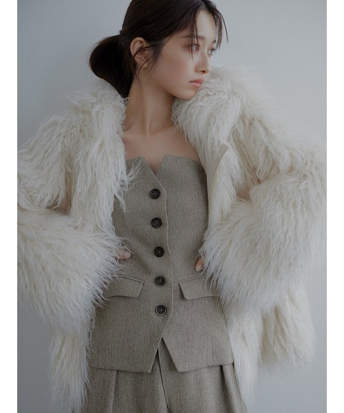 SNIDEL（スナイデル） コート FREE ホワイト レディース : ZOZOTOWN