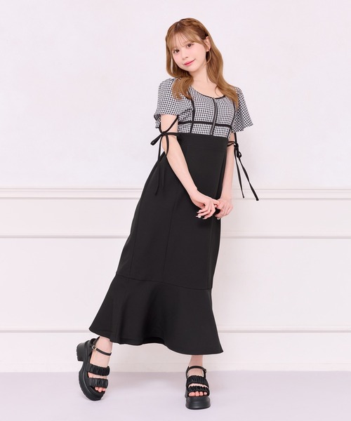 袖フレアマーメイドワンピース apres jour ワンピース 袖フレアマーメイドワンピース