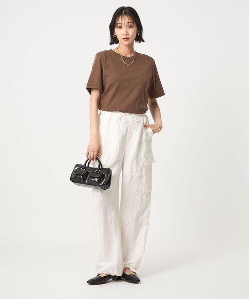 tシャツ フィブリルタッチ ショートスリーブ Tシャツ レディース green label relaxing tシャツ フィブリルタッチ ショート