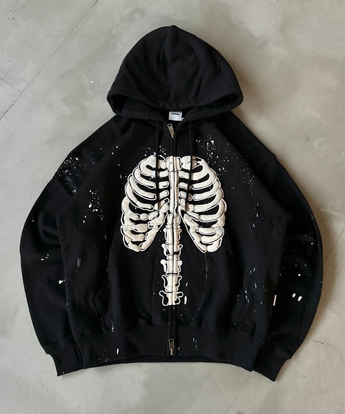 WISH FOREVER ジップフーディ WISH FOR EVER × ONCILY 】HEART COLLAB FULL-ZIP HOODIE/ハート