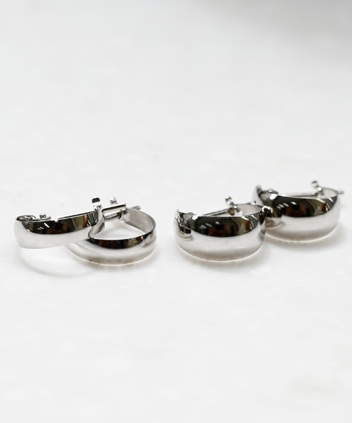 sowi ピアス K10WG ムーンピアス 5×10 レディース : ZOZOTOWN Yahoo!店