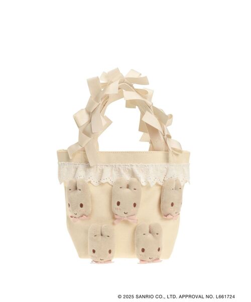 merry jenny（メリージェニー） ハンドバッグ マロンクリームribbon