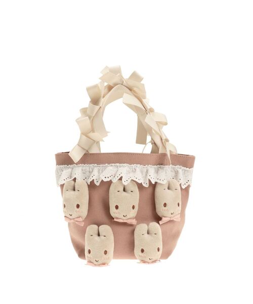 merry jenny（メリージェニー） ハンドバッグ マロンクリームribbon