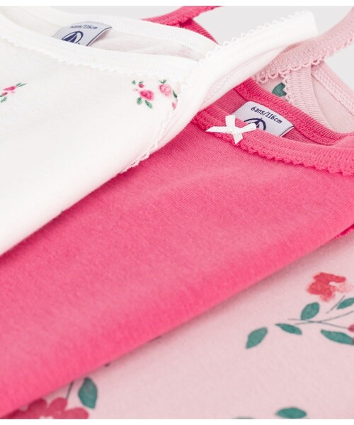 PETIT BATEAU（プチバトー） 肌着 キャミソール3枚組 キッズ 子供